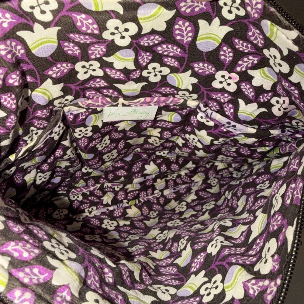 Vera Bradley Plum Petals Quilted Crossbody ~ Floral Print ~‎